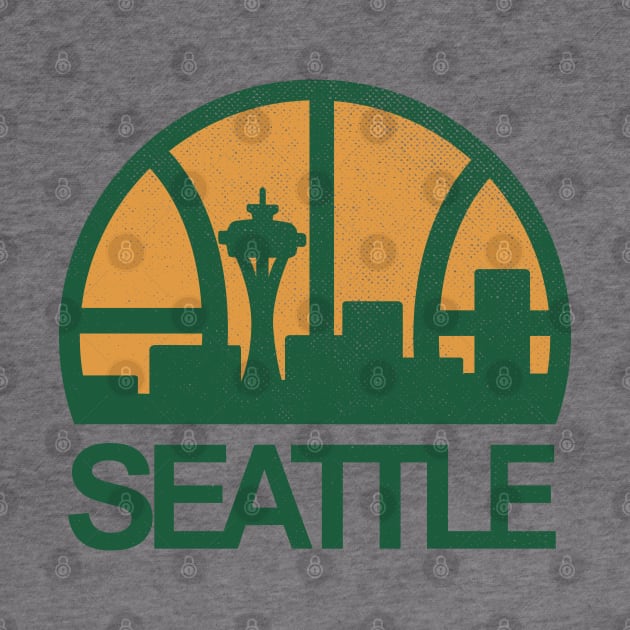 DEFUNCT - Seattle Supersonics Skyline by LocalZonly